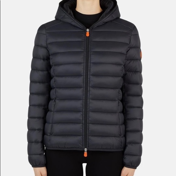 Save The Duck Womens Classic Hooded Jacket in GIGA - Picture 1 of 4